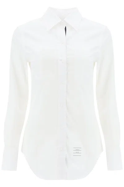 Thom Browne Fitted Shirt In Poplin In White