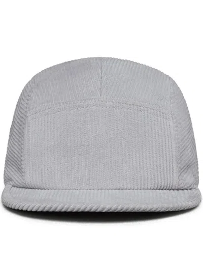 Thom Browne Five-panel Corduroy Baseball Cap In Gray