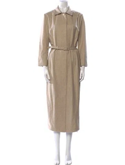 Pre-owned Thom Browne Flannel Long Dress In Neutral