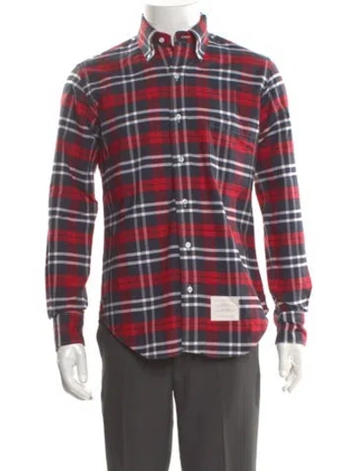 Pre-owned Thom Browne Flannel Print Plaid Print Shirt In Multi