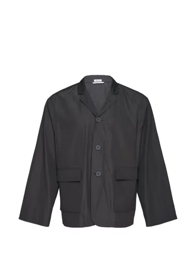 Thom Browne Packable Blouson With Flap Pockets In Black
