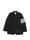Thom Browne Flap-pocket Stripe Jacket In Black