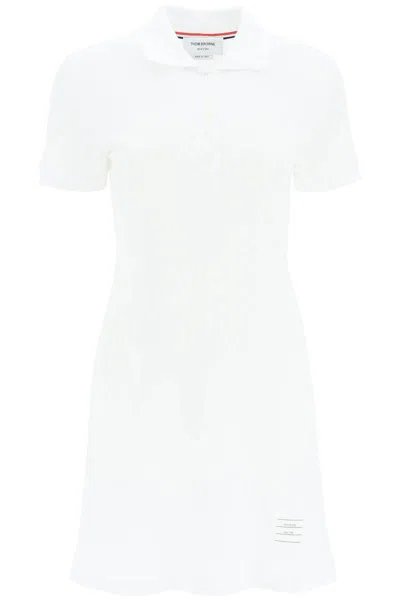 Thom Browne Flared Tennis Dress In White