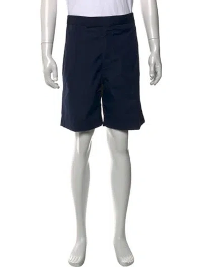 Pre-owned Thom Browne Flat Front Shorts In Blue