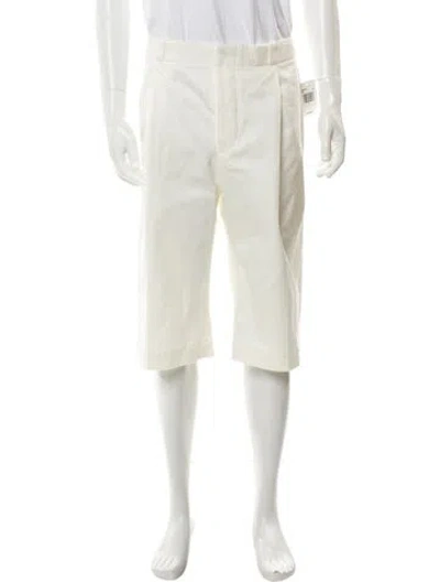 Pre-owned Thom Browne Flat Front Shorts In Neutral