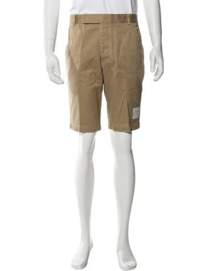 Pre-owned Thom Browne Flat Front Shorts In Neutral