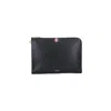 Thom Browne Flat Pouch In Black