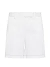 Thom Browne Flat-front Shorts In Red