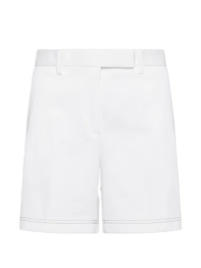 Thom Browne Flat-front Shorts In Red