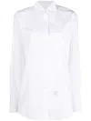 Thom Browne Classic Cotton Poplin Shirt For Women In White