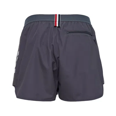 Thom Browne Flyweight Tech 4-bar Running Shorts Women In Blue