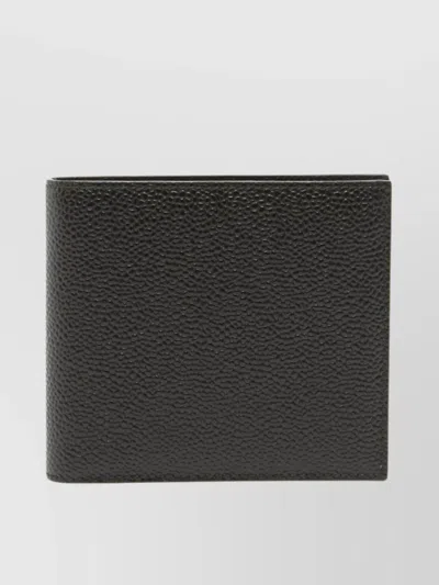 Thom Browne Folded Textured Wallet With Bi-fold Design In Brown