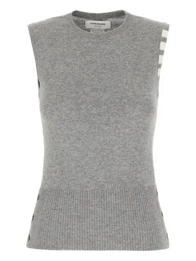 THOM BROWNE FOUR-BAR CASHMERE VEST