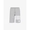 Thom Browne Classic Loopback Shorts In Light Grey