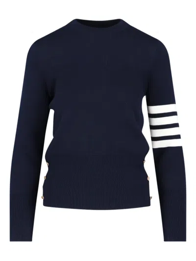 THOM BROWNE FOUR-BAR RIBBED SWEATER