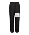 Thom Browne Drawcord Waist Track Pants With Four Stripes In Black
