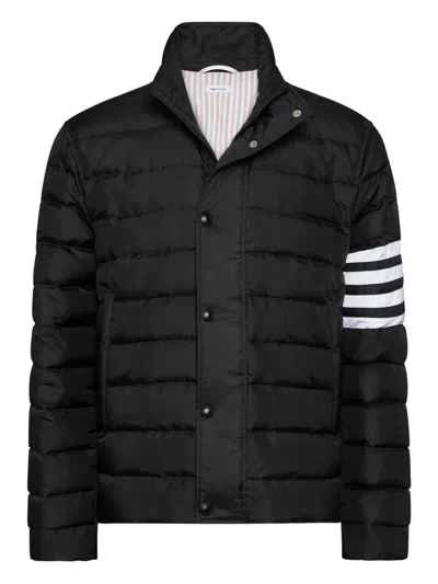 Thom Browne Four-bar Stripe-detail Jacket In Black