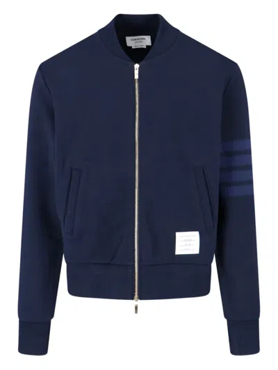 THOM BROWNE FOUR-STRIPE BOMBER JACKET