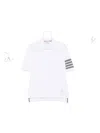Thom Browne Four-stripe Cotton Polo Shirt