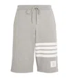 Thom Browne Men Classic Sweat Shorts With Engineered 4 Bar Stripes In Classic Loop Back In Grey