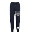 Thom Browne Pantalone Jogging Con Stampa 4bar Stripe In Navy