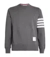 Thom Browne Four-stripe Sweatshirt In Grey