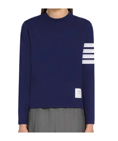 THOM BROWNE THOM BROWNE LONG-SLEEVED CREWNECK T-SHIRT