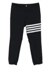 Thom Browne Four-stripe Wool Track Pants In Black