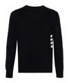 Thom Browne 4-bar Cotton Jumper In Black