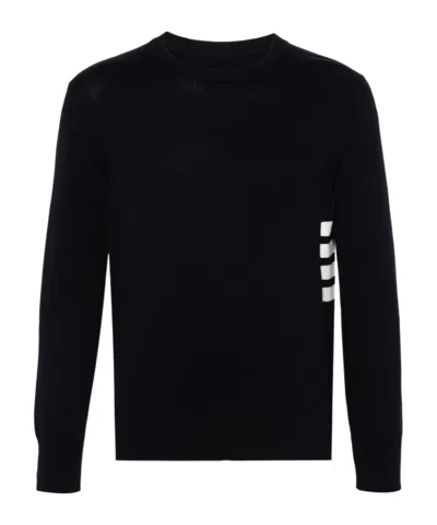 THOM BROWNE THOM BROWNE 4-BAR KNITTED PULLOVER