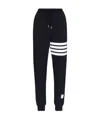Thom Browne Four Striped Sweatpants In Black