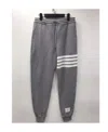 Thom Browne Four-striped Sweatpants In Gray