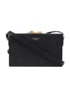Thom Browne Front Logo Crossbody Bag In Black