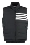 Thom Browne Full Zip Field Vest In Gray