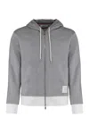 Thom Browne Felpa In Cotone Grigio Uomo In Gray