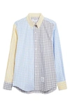 Thom Browne Funmix Button-down Collar Gingham Cotton-poplin Shirt In Multi