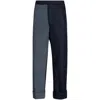 Thom Browne Fun-mix Shetland Low Rise Backstrap Trouser In Blue