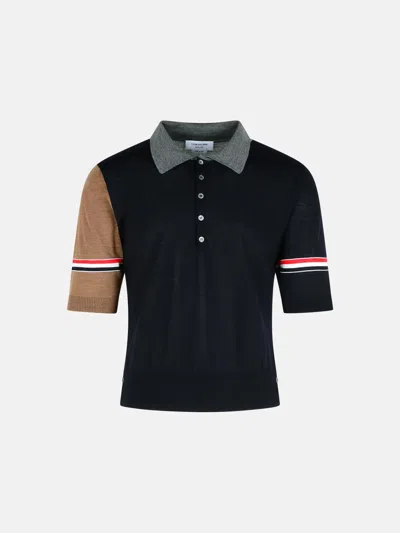 Thom Browne 'fun' Multicoloured Virgin Wool Polo Shirt