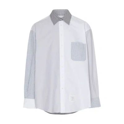 Thom Browne Funmix Long-sleeve Shirt In White