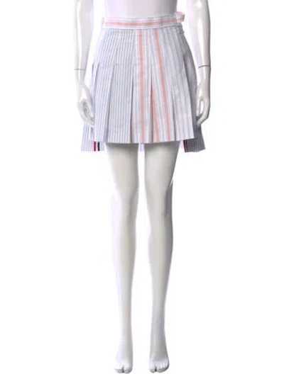 Pre-owned Thom Browne Fun-mix Mini Skirt W/ Tags In Blue