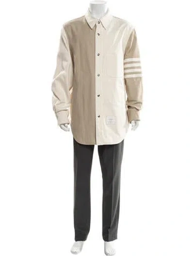 Pre-owned Thom Browne Funmix Overcoat In Neutral