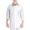 Thom Browne Funmix Oversized Long Sleeve Shirt In White
