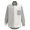 Thom Browne 'funmix Shirt Featuring Multi-pattern Design' In White