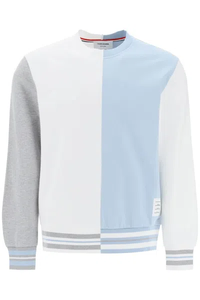 Thom Browne Funmix Colour-block Cotton Sweatshirt In Mixed Colours