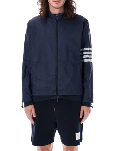 THOM BROWNE FUNNEL NECK JACKET WITH 4 BARS