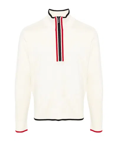THOM BROWNE THOM BROWNE ZIP DETAILED FUNNEL-NECK PULLOVER