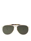Thom Browne 12k Gold Titanium Sunglasses In Gold