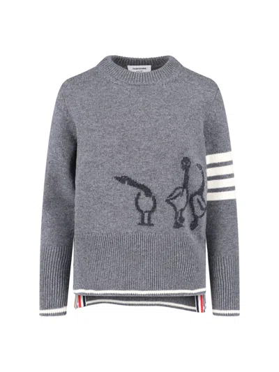 THOM BROWNE 'GEESE 4-BAR' SWEATER