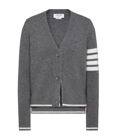 THOM BROWNE GEESE-INTARSIA 4 BAR STRIPES CARDIGAN