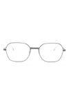 Thom Browne Geometric-frame Glasses In Metallic